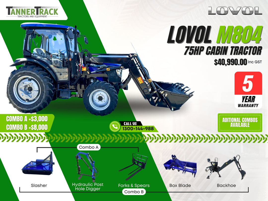LOVOL M804 TB-3, 75hp Cabin
