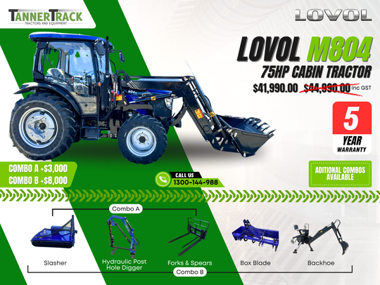 LOVOL M804 TB-3, 75hp Cabin
