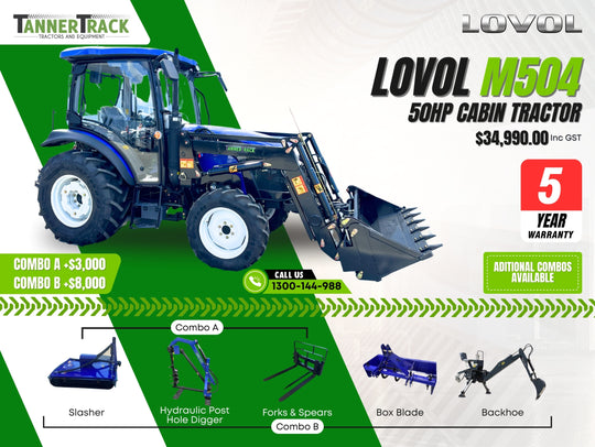 LOVOL M504 TB-1, 50hp Cabin Tractor
