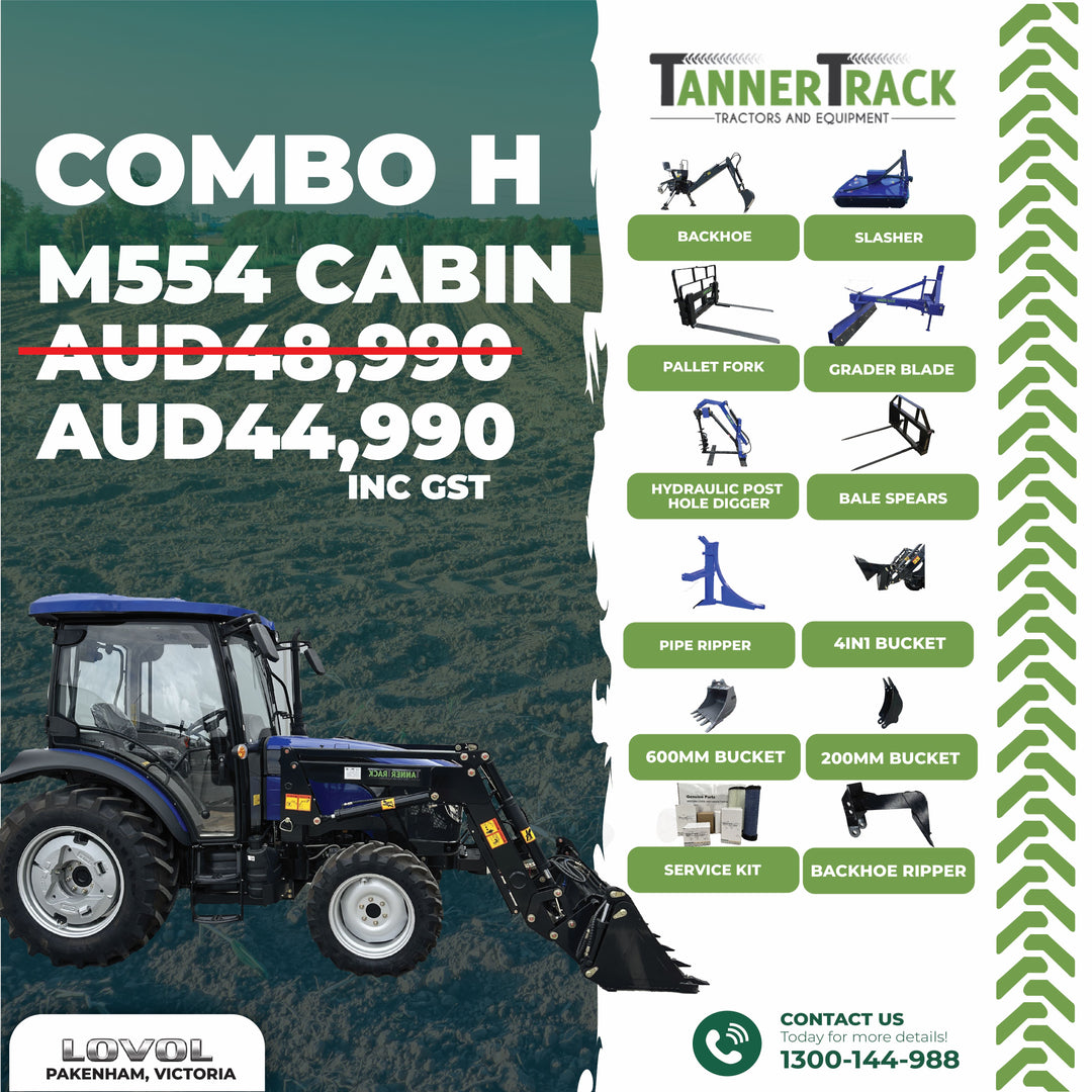 LOVOL M554 TB-2, 55hp Cabin Tractor with Front End Loader