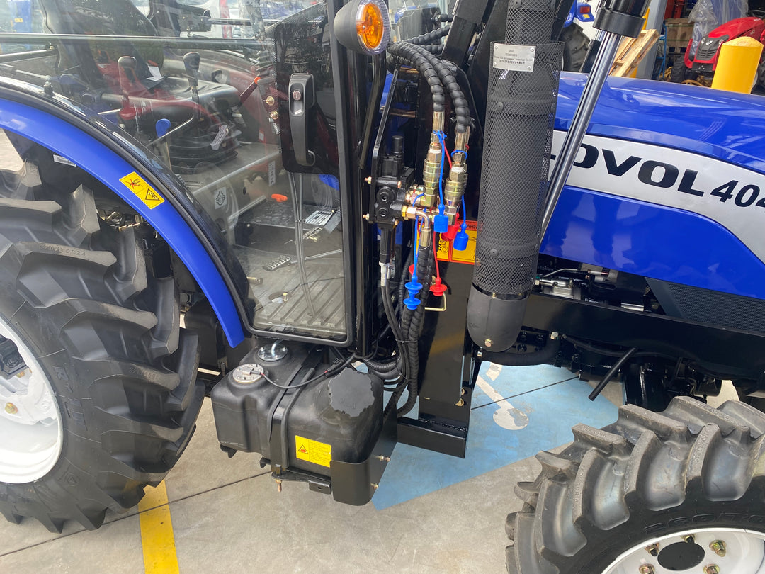 LOVOL M404 TE, 40hp Cabin Tractor with 4in1 Front Loader
